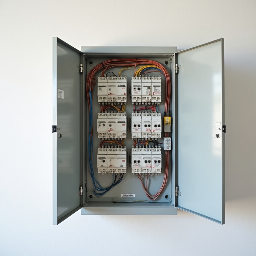 Quadro elettrico residenziale installato in appartamento